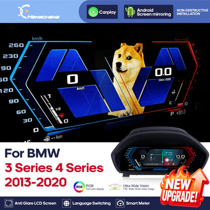 For BMW 3 Series 4 Series F30 F31 F34 F32 F33 F36 2013-2020 Car Digital Cluster LCD Dashboard Carplay Cockpit Virtual Instrument