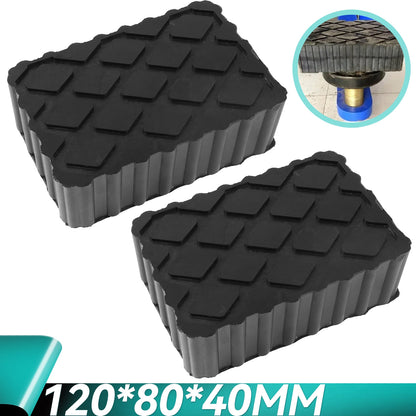 2Pcs Car Jack Rubber Pad Lift Blocks Floor Elevator Cars Parts Jacks Lifting Tools Shock-Absorbing Auto Camper Lift Support Pads