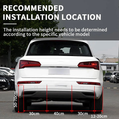 Car Parking Sensors Parking Kit LED Display 22mm 4 Sensors Backlight Reverse Backup Radar Monitoring System 6 Colors 12V