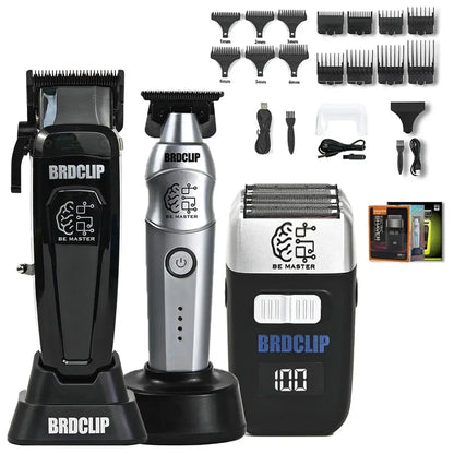 BRD 106 617 609 Professional Electric Hair Clipper Hair Trimmer DLC Blade with Base 7500RPM 7000RPM 7000RPM Barber Set BRDCLIP