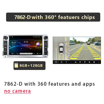 CHSTEK Android 13 Car Radio For Hyundai Santa Fe 2007 2008-2012 Head Unit Carplay Bluetooth WIFI 4G GPS Multimedia Vedio Player