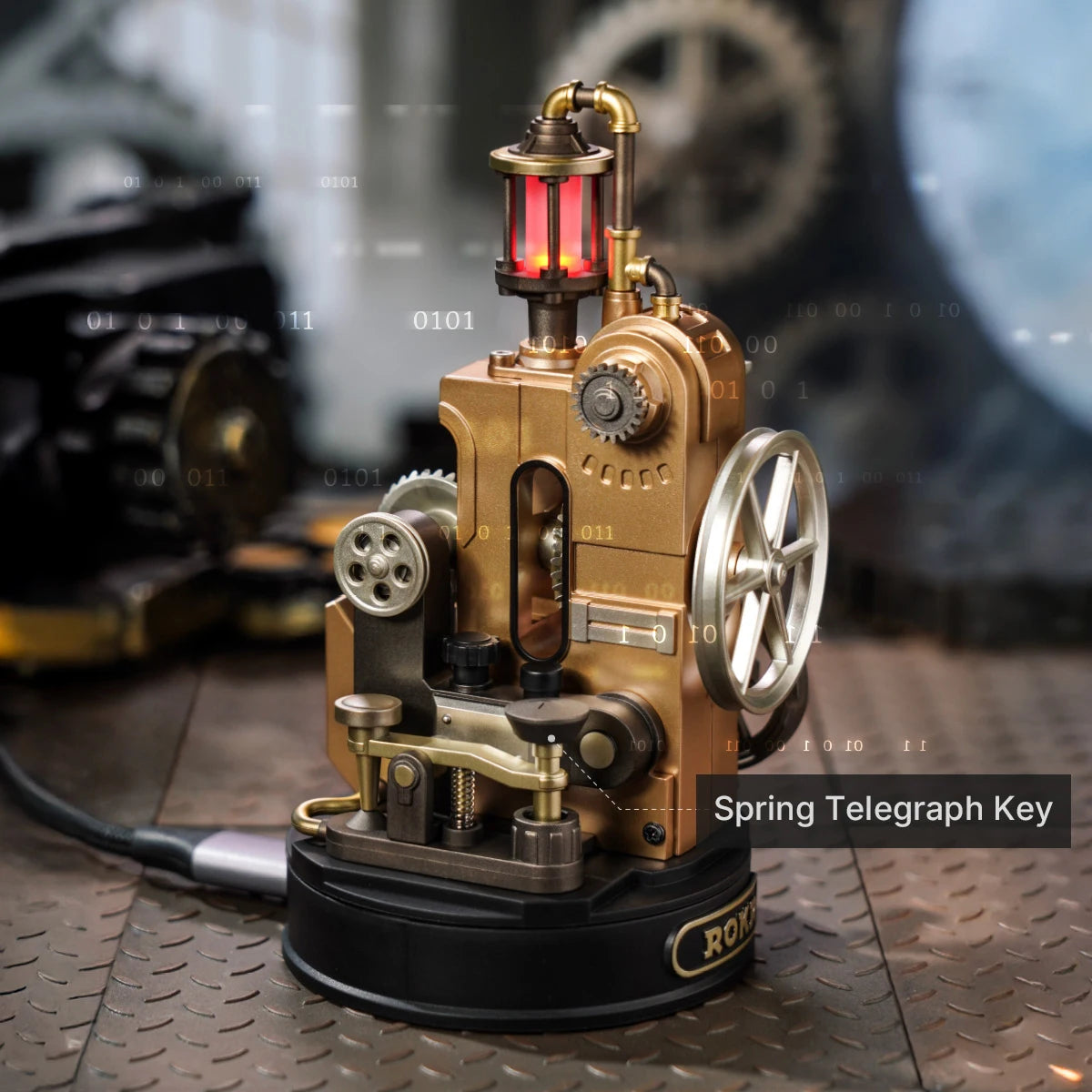 ROBOTIME ROKR Industrial City Series 3D Puzzle Steampunk Mechanical Model Unique Desk Decor Ideal Birthday Gift For Boys Men