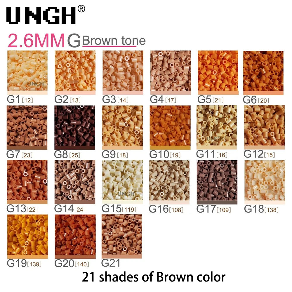 Perler Mard Bean Fusion Bean 2.6mm Pindou DIY material bag Holiday Gifts Desktop Ornament Decoration Handicraft keychain