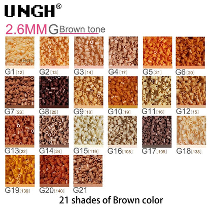 Perler Mard Bean Fusion Bean 2.6mm Pindou DIY material bag Holiday Gifts Desktop Ornament Decoration Handicraft keychain