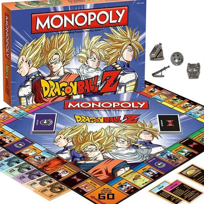 Hasbro Monopoly Dragon Ball Z Edition Board GameCollectible Z Fighter Tokens & Zeni Currency | Family Party Game for 2-6 Players