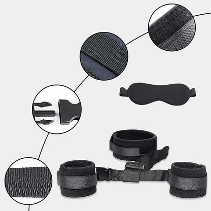 7 Piece Adult Bdsm Bed Erotic Products Women Couples Handcuffs Bandage Set SM Restraint Wrist And Ankle Cuff Sex Toys Sex Swing