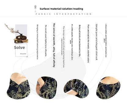 New Summer Floral Print Midi Sleeve Cotton Linen Loose Women's Two-Piece Set Ethnic Style Mom Clothes Comfortable Breathable