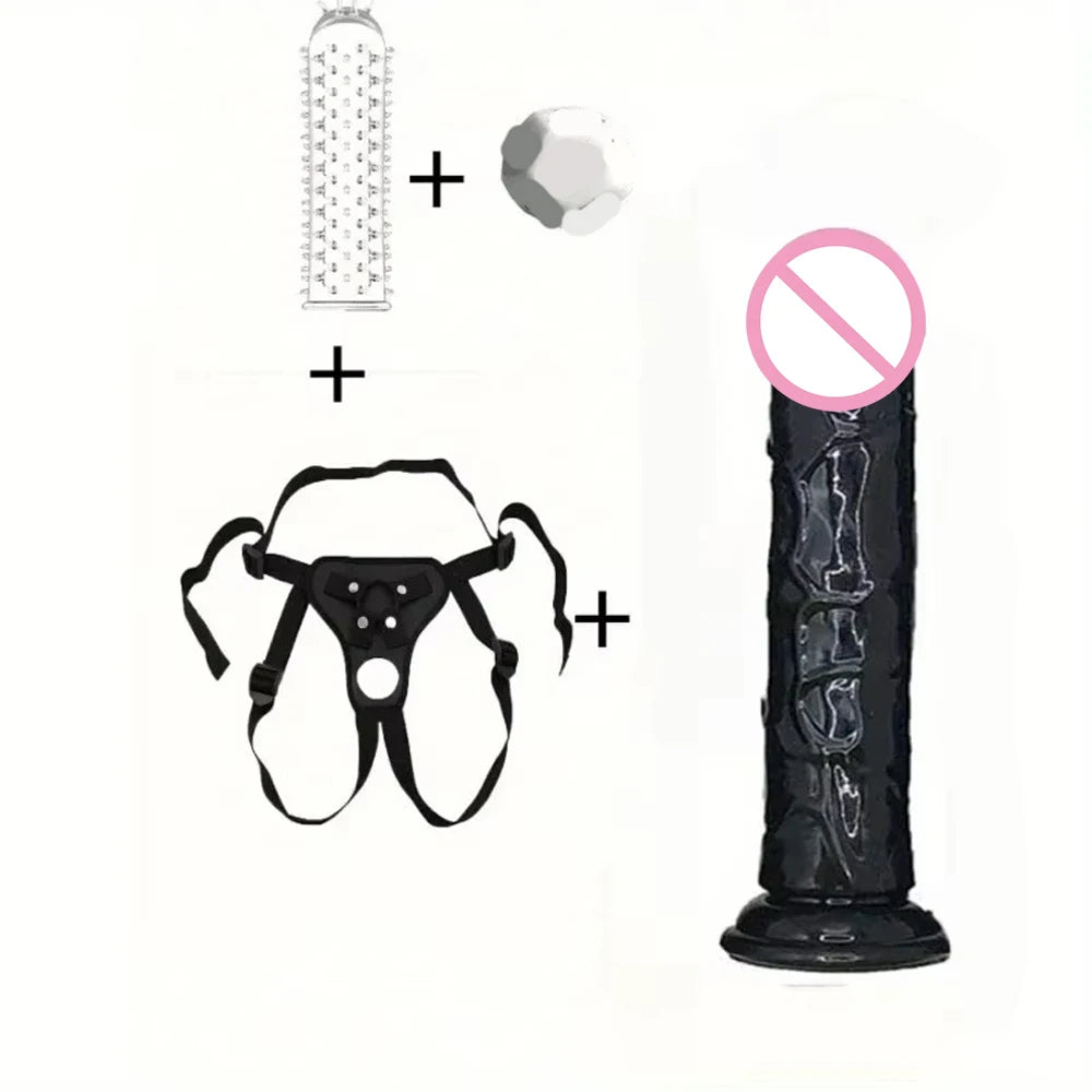 Strap on Dildo Pants Sex Toys for Women Erotic Wearable Strapon Penis for Lesbian G Spot Stimulator Adult Standard Size Panties