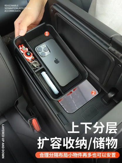 For GAC Aion V Plus 2025-2026 Center Console Organizer Box - Custom Storage Tray Insert for Armrest Compartment