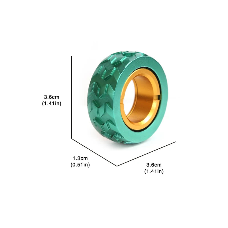 Mechanical Fidget Ratchet Ring EDC Fidget Sliders Fidget Toys Stress Relief For Adults Magnetic Metal For Adult Children Gift