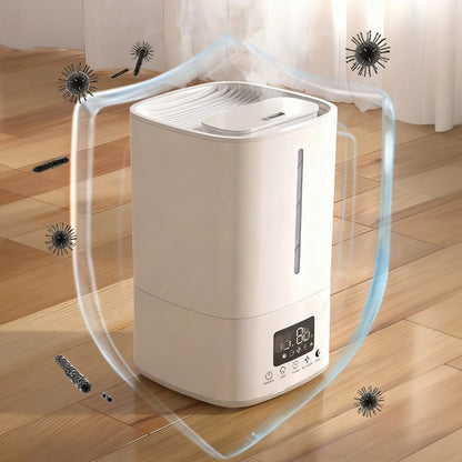 5L Air Humidifier with Air Purifier Cool Mist Humidifier Top Fill Humidifier for Baby Nursery Plants Indoor