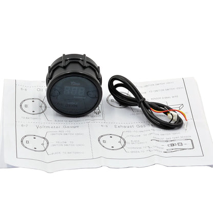 2 Inch (52mm) Auto Car LED Digital Display Volt Gauge 12V Battery 8-12V Voltage Detection Meter