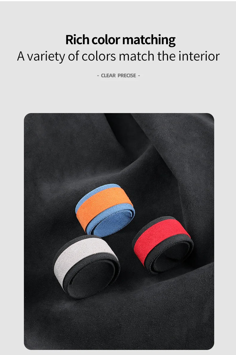 car steering wheel universal return to standard personality creative center line marking supplies Alcantara suede accessories