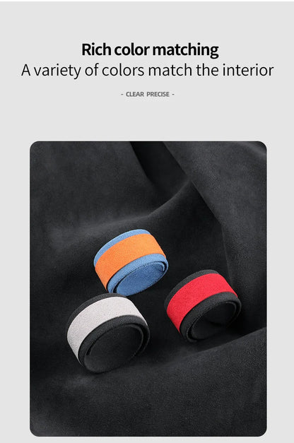 car steering wheel universal return to standard personality creative center line marking supplies Alcantara suede accessories