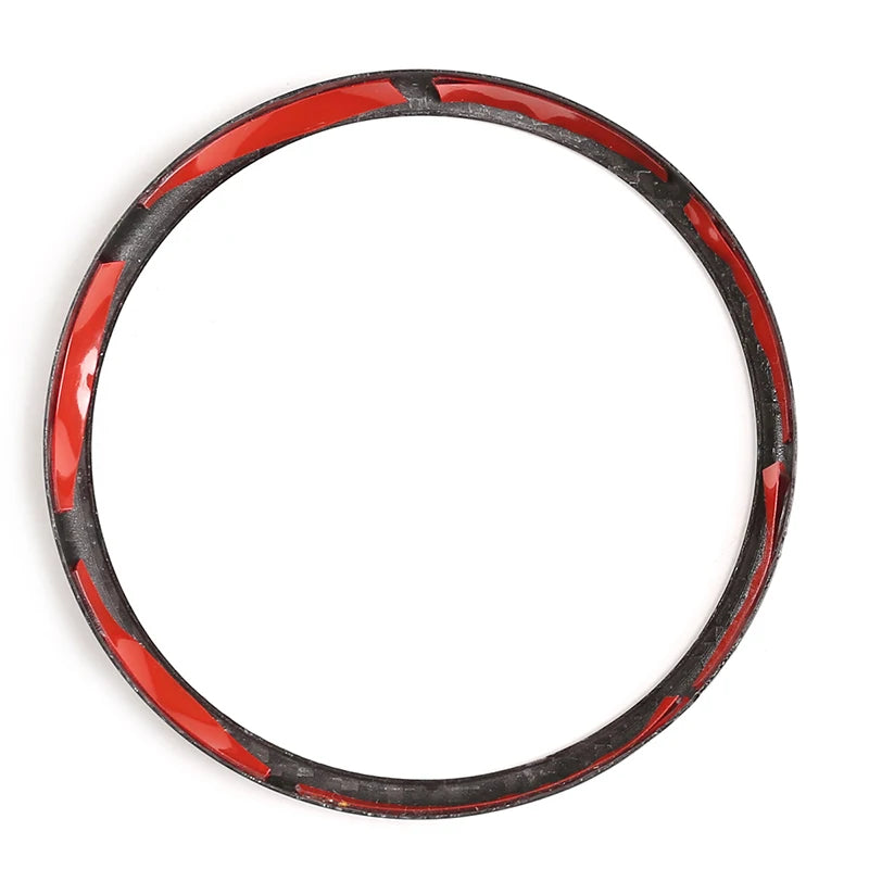 Real Carbon Fiber For Alfa Romeo Giulia Stelvio 2020 2021 Car rear Logo Circle Cover Trim Sticker Car Exterior Accessories