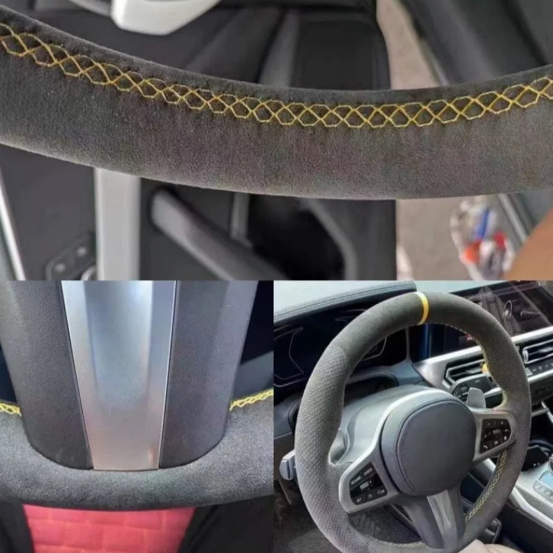 Suede 5F Mk3 Mk4 Cupra Ateca Tarraco Formentor 2013-2025 Non-Slip Sport Grip Wrap Accessory Steering Wheel Cover For SEAT Leon