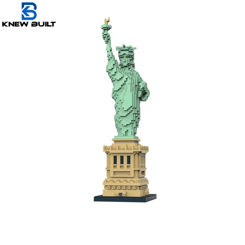 KNEW BUILT 2787Pcs 45cm Christ the Redeemer Model: Epic Brazil Landmark Micro Blocks, World Architecture DIY Set, Sacred Gift