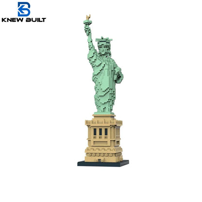 KNEW BUILT 2787Pcs 45cm Christ the Redeemer Model: Epic Brazil Landmark Micro Blocks, World Architecture DIY Set, Sacred Gift