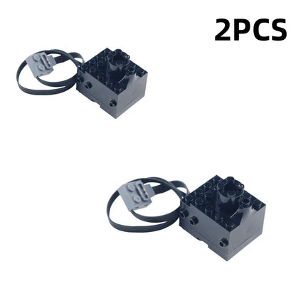 DIY Building Blocks Technical Motor Sprayer Electric Exhaust Modified Motor For High-Tech Train Car Parts Compatible with Legoed