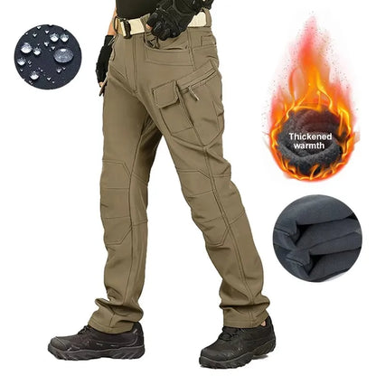Men Winter  Waterproof And Warm Pants, Rock Climbing, Cycling, Sports, Camping, Hiking, Fishing, Combat, Casual Pants
