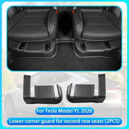 For Tesla Model YL Launch 2026 TPE Front Rear Door Sill Protector Threshold Strip Anti-kick Guard Panel Interior Decoration Set