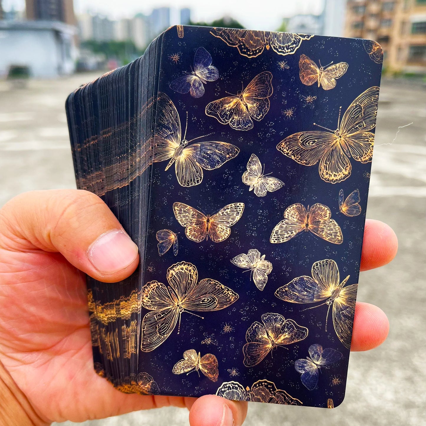 78 Tarot Cards, 13x8 Cm, Ethereal Bloom Tarot Keyword Edition, Connect with Inner Light, Ideal for Beginners, Card Game Set