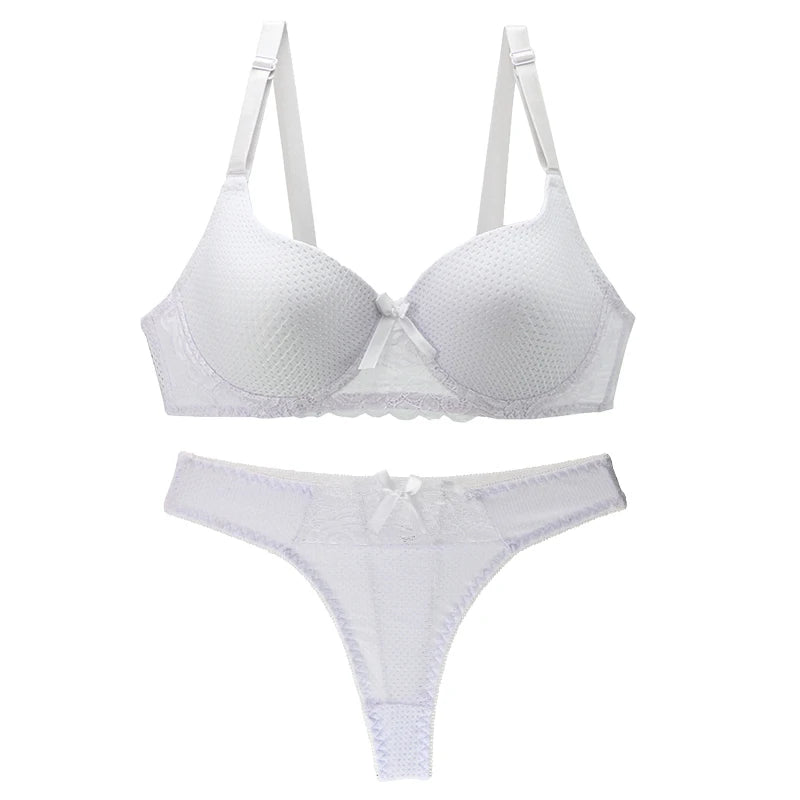 2023 New Sexy Underwear Red White Pnik Blue Black Beige Lingerie Large Size Hook Eye BCDE Cup Bra Sets For Women