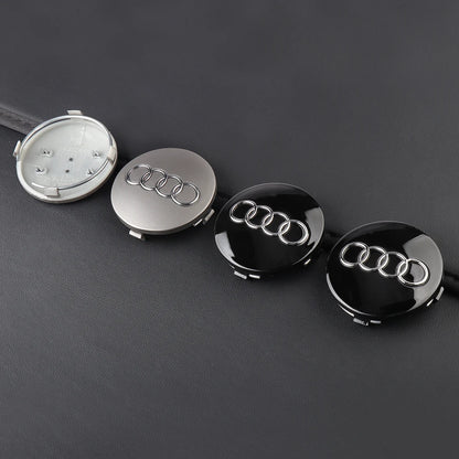 4PCS 59mm Car Wheel Center Hub Caps Replacement Hubcap Tire Rim Decoration Covers For Audi A1 B6 B7 A3 B8 A5 A4 A6 C5 C6 8P B5