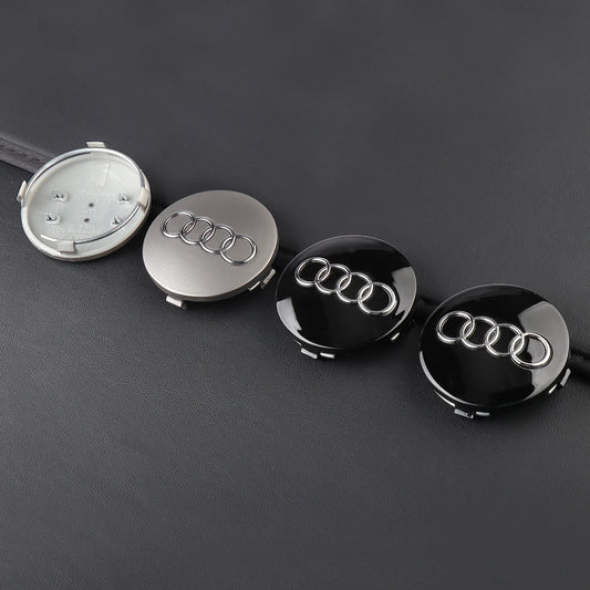 4PCS 59mm Car Wheel Center Hub Caps Replacement Hubcap Tire Rim Decoration Covers For Audi A1 B6 B7 A3 B8 A5 A4 A6 C5 C6 8P B5
