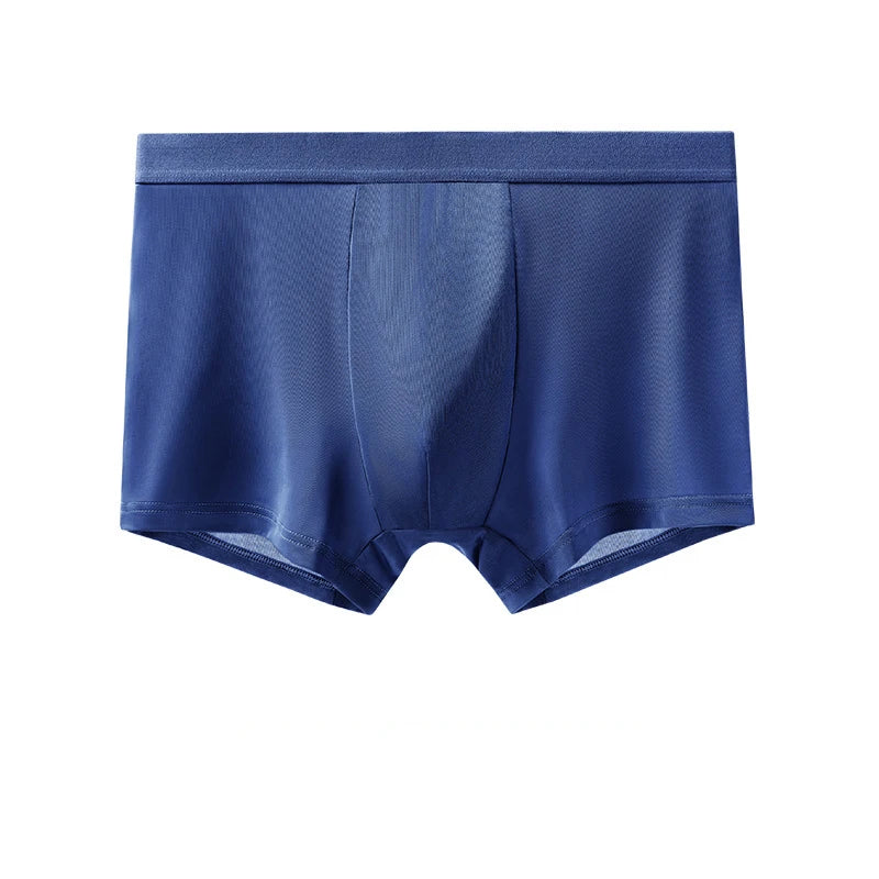 6pcs Men's Summer Ice Silk Boxers Briefs Males Underwears Boys Comfort Underpants Shorts Mans Ultra-thin Breathable Sexy Panties