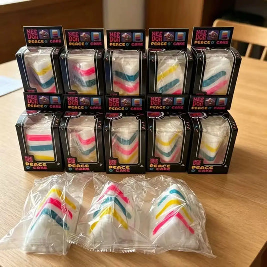 New Squeezable Stress Relief Toy Sandwich Cake TPR Squeezable Decompression Toy
