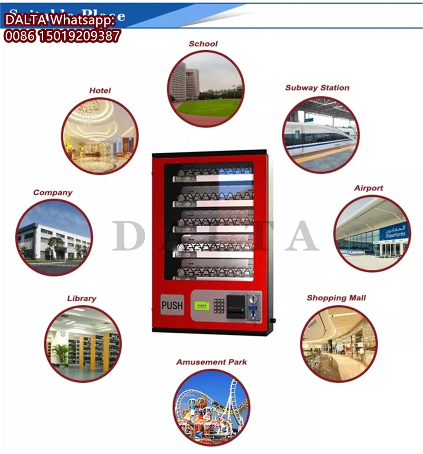 5 Layers Desktop Vending Machines With Credit Card Coin Bill Payment Selling System