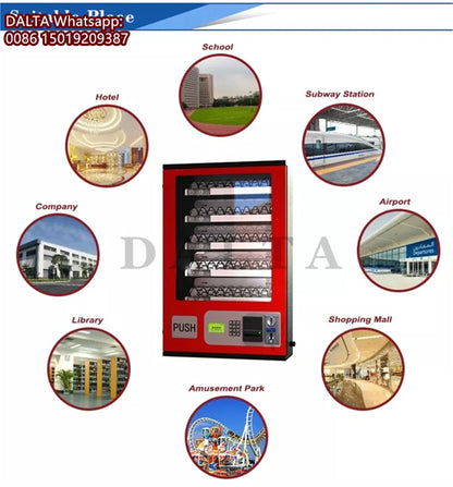 5 Layers Desktop Vending Machines With Credit Card Coin Bill Payment Selling System