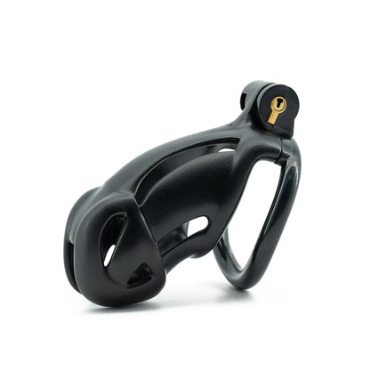 Black Curved Ring Cuckold Male Chastity Device Long Plastic Cock Cage Penis Lock Sex Toys for Men