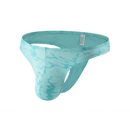 5PCS Sexy Mens Thongs Underwear Briefs Print Underpants Bulge Penis Pouch Low Waist U convex Panties Jockstrap Gay Homens