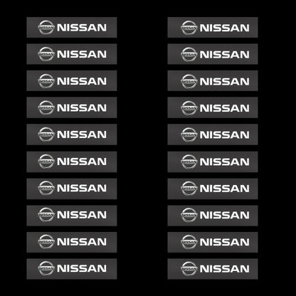 Car logo, interior stickers, central decal decoration For Nissan Qashqai X J10 J11 Trail Tiida Teana Skyline Juke X-trail Almera