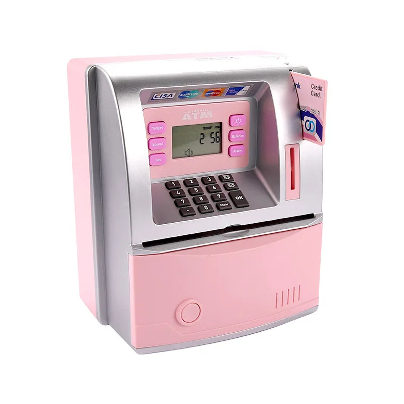 Children Piggy Bank Simulation ATM Coin Storage Box Boys Girls Kid Creative Voice Password Lock Counting Password Box Toys Gifts