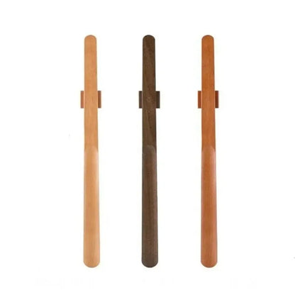 Long Magnetic Shoehorn 55cm Wooden Handle No-Bend Flexible Shoe Lifter for Elderly Pregnant Women