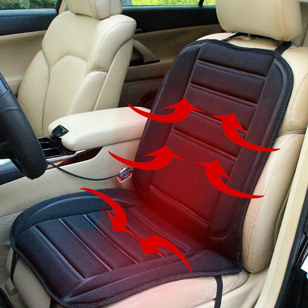12V Heated Car Seat Cover Universal Car Seat Heater Thicken Car Heated Seat Cushion Warm Seat Protector Electric Cushions
