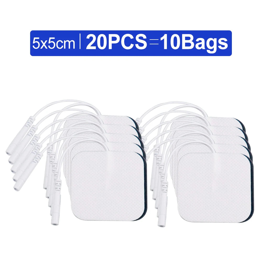 50/20/10pcs Electrode Pads Muscle Stimulator Acupuncture Massager Patches Tens Machine Conductive Gel Body Massage Pads