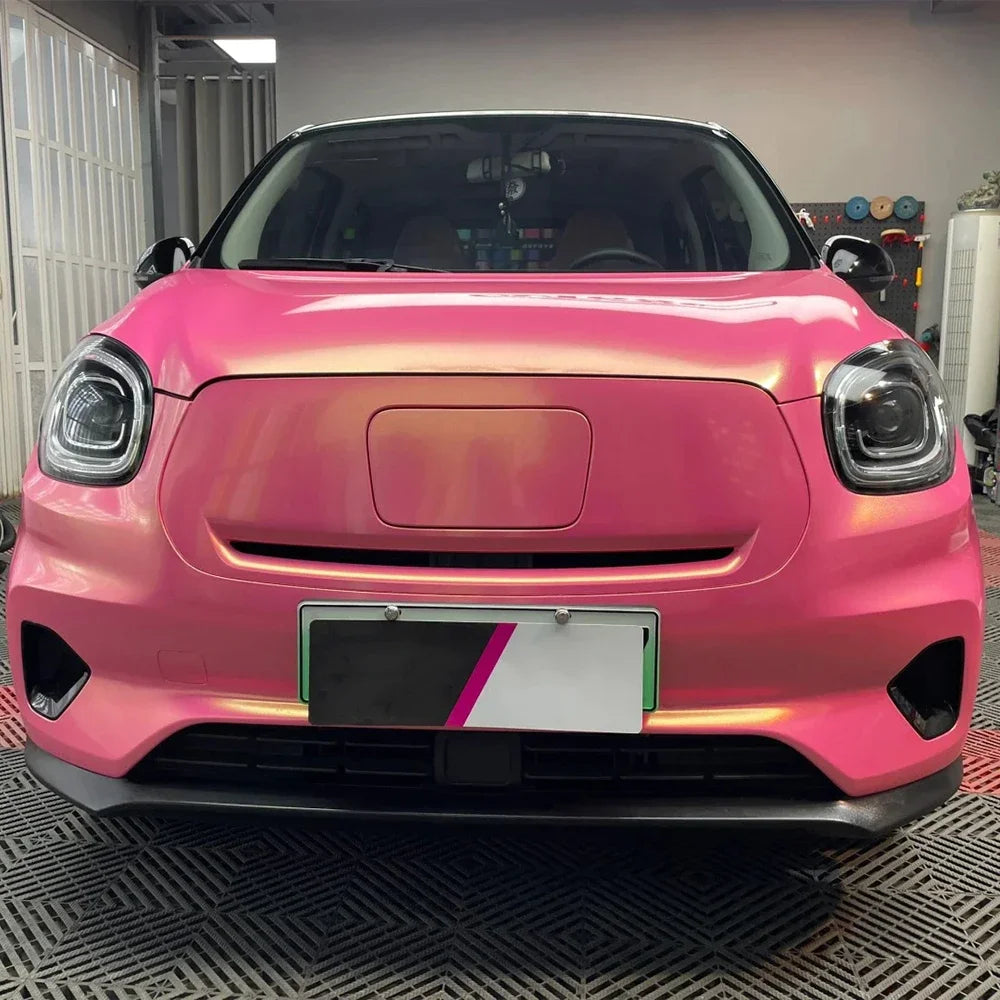 Car Sticker Wrap Film Diamond Gold Pink Auto Color Change Vinyl Film PVC Sticker PET Bubble Free Wrapping Car Accessories