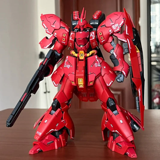 Sazabi RG 1/144 Mech Assembly Model Kit Action Figures Boy Puzzle Toys Gift Collectible Desktop Ornament Doll With Water Sticker