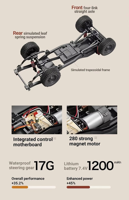 MN82S MN82 MN82PRO RC Car 1/12 4WD 2.4G Remote Control Car Climbing Off-road RC Crawler LED Light Truck RC Toys As Kids Gift