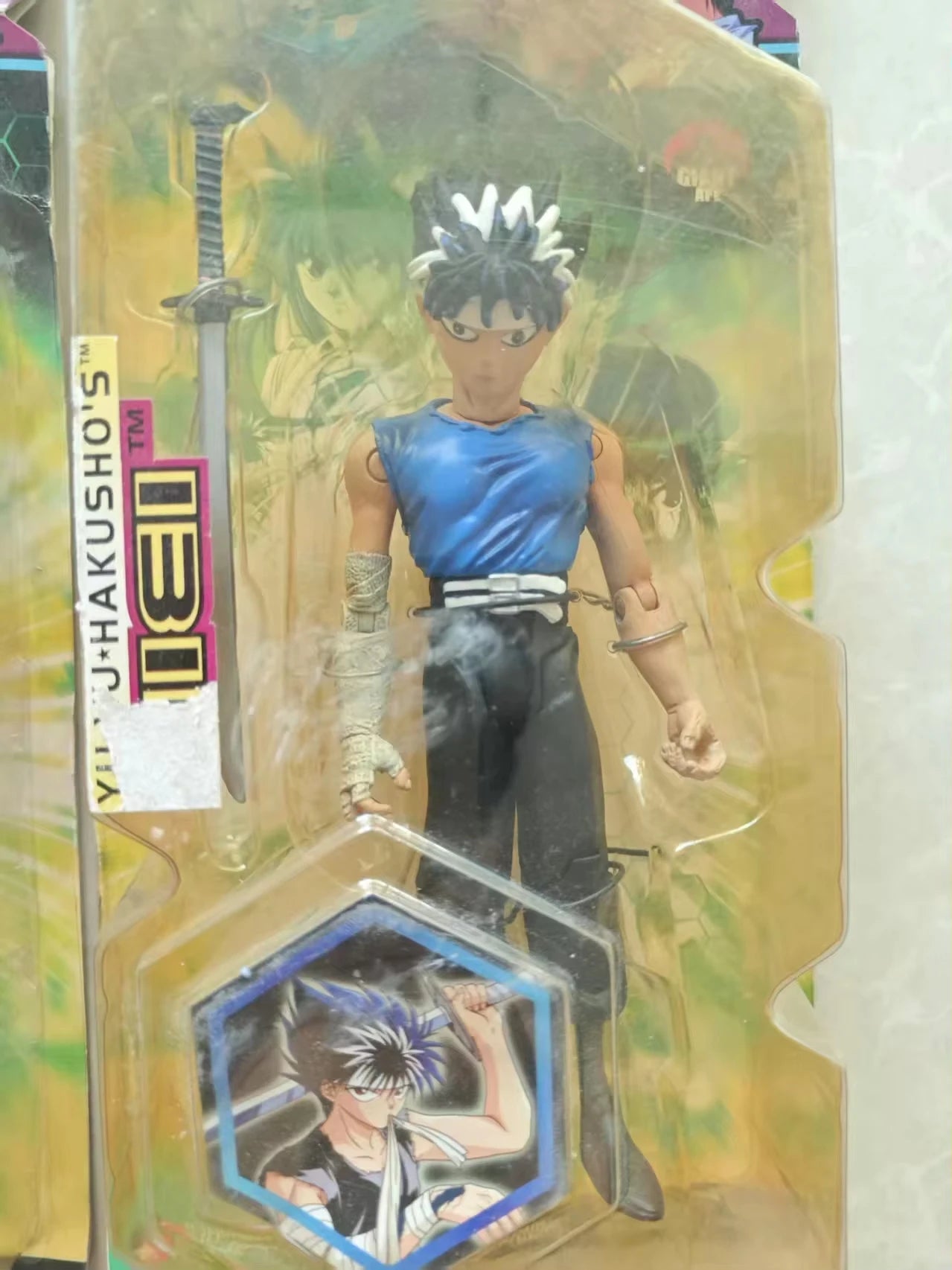 Yu Yu Hakusho Kurama and Hiei 2003 Action Figure Jakks Pacific With Whip  Rare Collector’s Figure The box is slightly yellowed