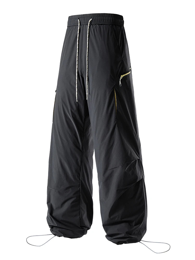 Thickened White Duck down Winter Trousers Men's 2025 New Style Autumn Winter Warmth Workwear Loose Fit Youth Casual Pants