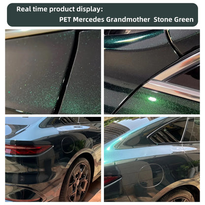 Super Bright Metallic Emerald Green Full Car Wrap Vinyl PVC PET Auto Body Sticker Color Changing Film Roll Paint Protection 18M