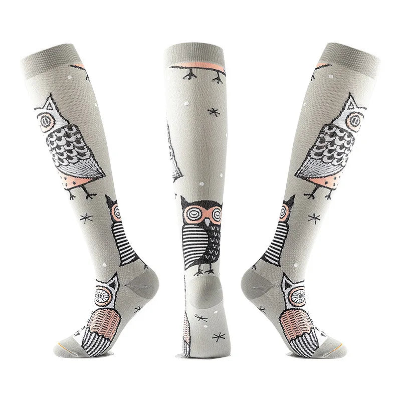 S-XXL Compression Socks Compression Socks for Varicose Vein Calf Riding Socks Stretch Open Toe Knee Socks