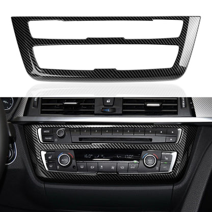 Car Center Console Dashboard Gear Shifter Panel For BMW F30 F31 F34 3GT F32 F33 F36 Trim Accessories, Carbon Fiber ABS Sticker