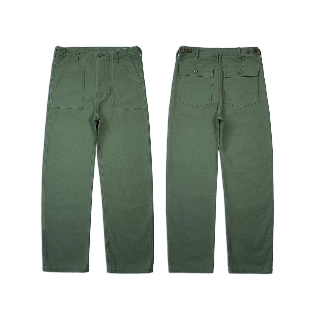 Red Tornado 15oz Sateen OG-107 Utility Pants Vintage Workwear Men's Military Style Casual Trousers Army Green