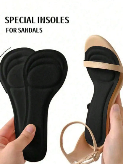 1 Pair of Women's High Heel Shoe Insoles |   Self-Adhesive Sweat-Absorbing Design |   Breathable Non-Slip Mat |   Super Soft Forefoot Pads Relieve Pain from High Heels |   7/10 Length Insoles
